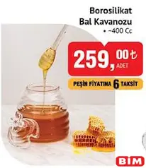 GLASS İN LOVE BOROSİLİKAT BAL KAVANOZU 400 CC